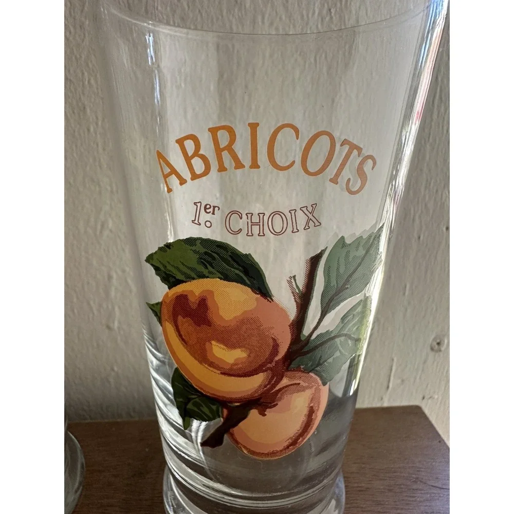 Williams Sonoma ORANGEADE, ABRICOT Harvest Market Collection Juice Glass Cottage